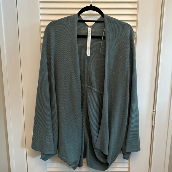 lululemon athletica Sweaters - Lululemon Cardigan Sweater, size M/L. Pretty sage green!